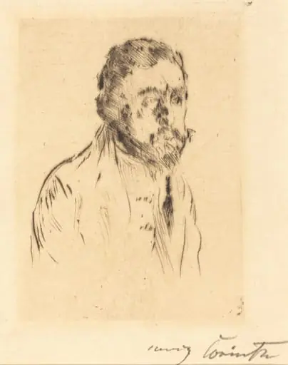 Bildnisstudie H. St. (Portrait Study of H. St.), by Lovis Corinth
