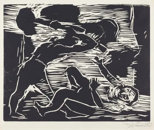 Brudermord (Cain and Abel), by Lovis Corinth