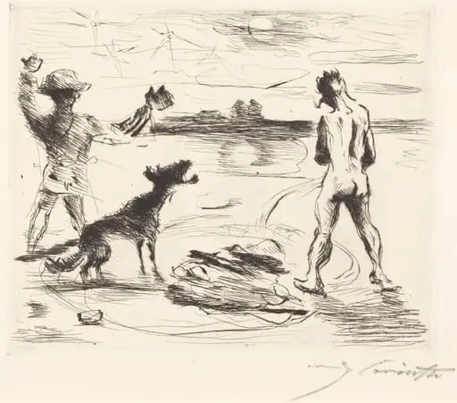Das Gastmahl des Trimalchio: pl. VII (The Banquet of Trimalchio: pl. VII), by Lovis Corinth