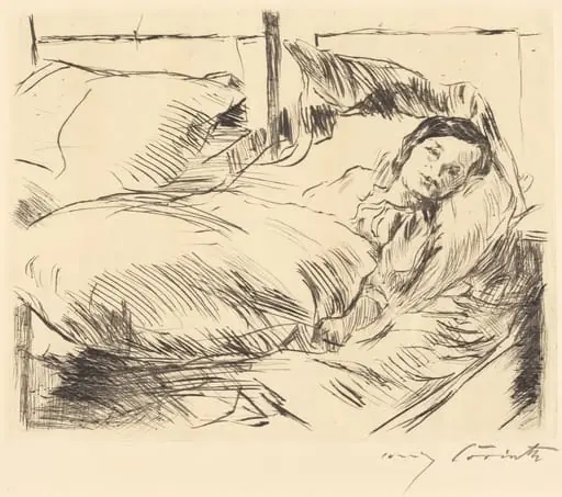 Das Kranke Kind (The Sick Child), by Lovis Corinth