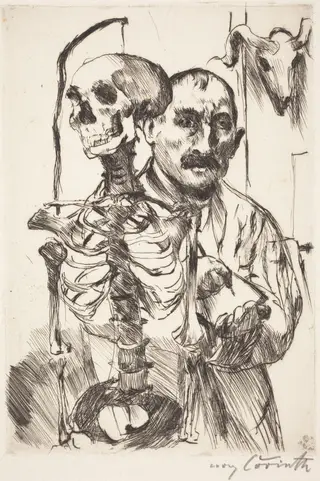 Der Künstler und der Tod II (The Artist and Death II), by Lovis Corinth, 1916