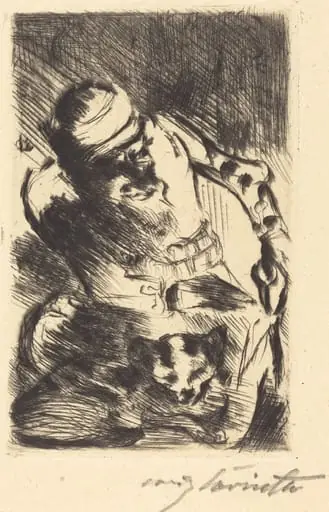 Die Katze des Propheten (The Cat of the Prophet), by Lovis Corinth