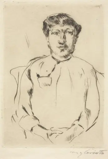Frauenbildnis (Portrait of a Woman), by Lovis Corinth