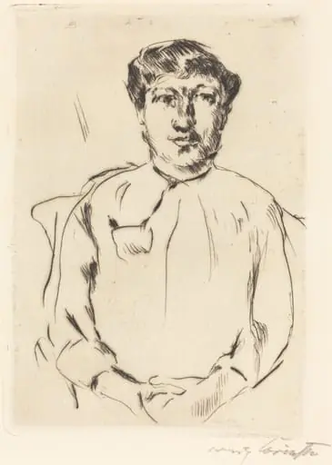 Frauenbildnis (Portrait of a Woman), by Lovis Corinth
