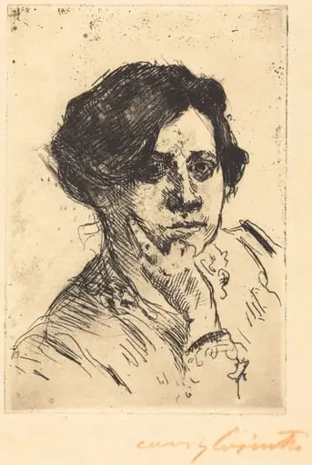 Frauenkopf (Head of Woman), by Lovis Corinth