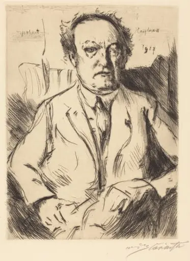 Gerhart Hauptmann, by Lovis Corinth