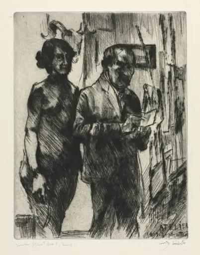 In the Studio, by Lovis Corinth