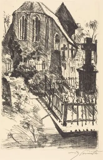 Kirchhof (Cemetery), by Lovis Corinth
