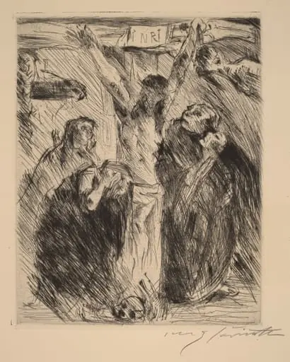 Kreuzigung, nach dem Altarbild in Tölz (Crucifixion, after the Altarpiece at Tölz), by Lovis Corinth