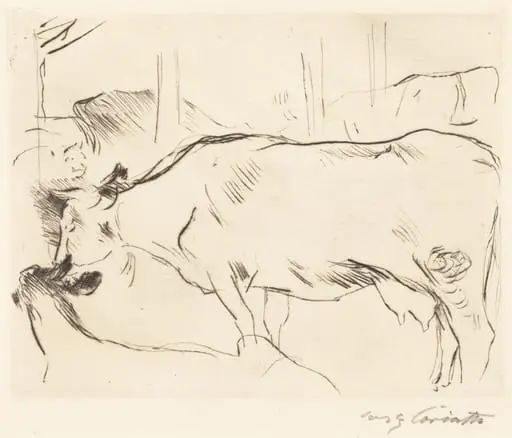 Kuhstall II (Cow Barn II), by Lovis Corinth