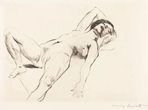 Liegender Weiblicher Akt I (Reclining Female Nude I), by Lovis Corinth