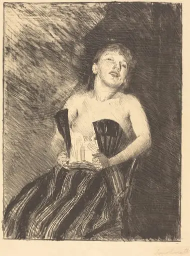 Mädchen im Korsett (Girl in a Corset), by Lovis Corinth
