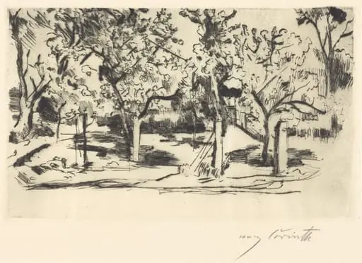 Obstgarten (Orchard), by Lovis Corinth