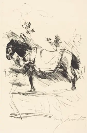 Reitpferd (Riding-Horse), by Lovis Corinth