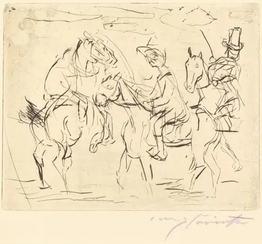 Sonntagsreiter (Sunday Riders), by Lovis Corinth