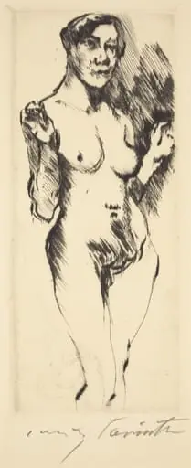 Stehende Weibliche akte (Standing Female Nude), by Lovis Corinth