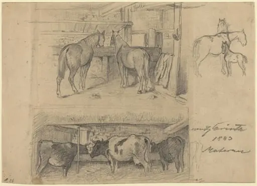 The Barn, by Lovis Corinth