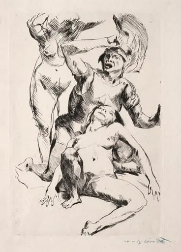 Theseus and Ariadne, by Lovis Corinth