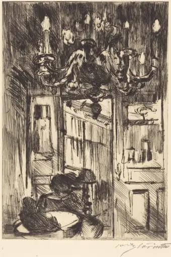Unter dem Kronleuchter (Under the Chandelier), by Lovis Corinth