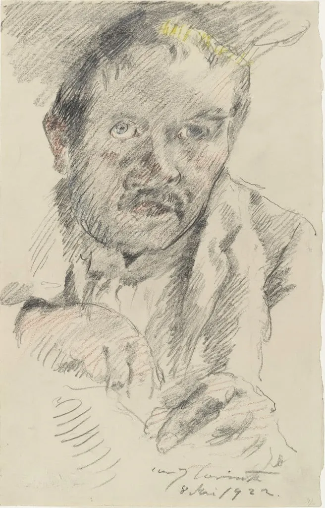 Untitled, by Lovis Corinth, graphite, 1922