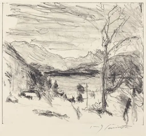 Walchensee im Nebel (Walchensee in Fog), by Lovis Corinth