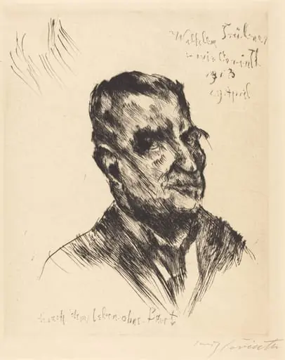 Wilhelm Trübner, by Lovis Corinth