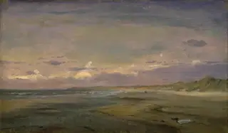 Low Beach and Sand Dunes. Cattwijk