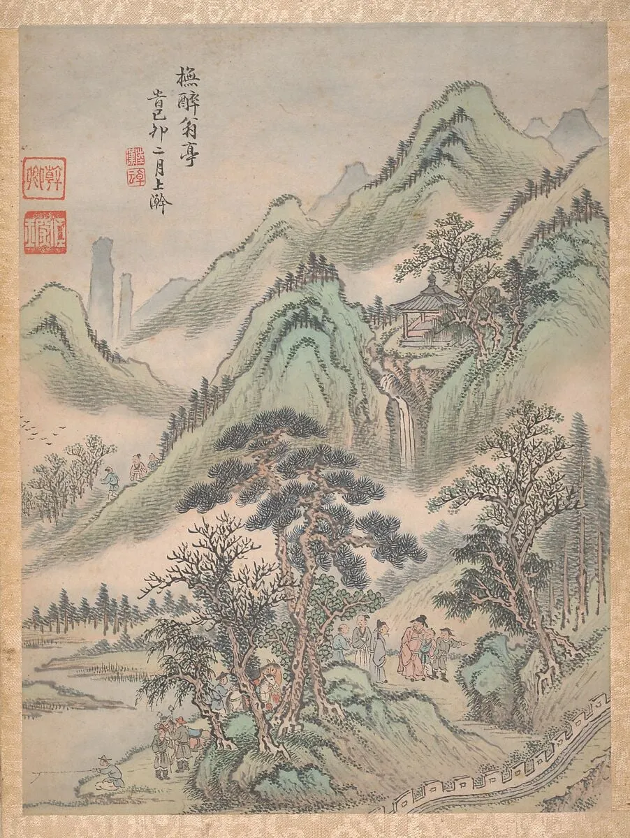 清 陸漢 山水八開 冊|Eight landscapes, by Lu Han, ink, 1699