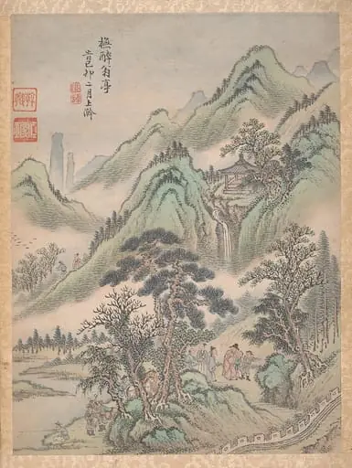 清 陸漢 山水八開 冊|Eight landscapes, by Lu Han