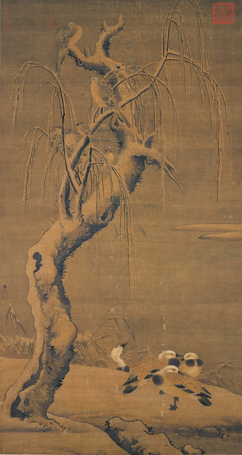 Birds in the Snow, by Lü Ji, unspecified