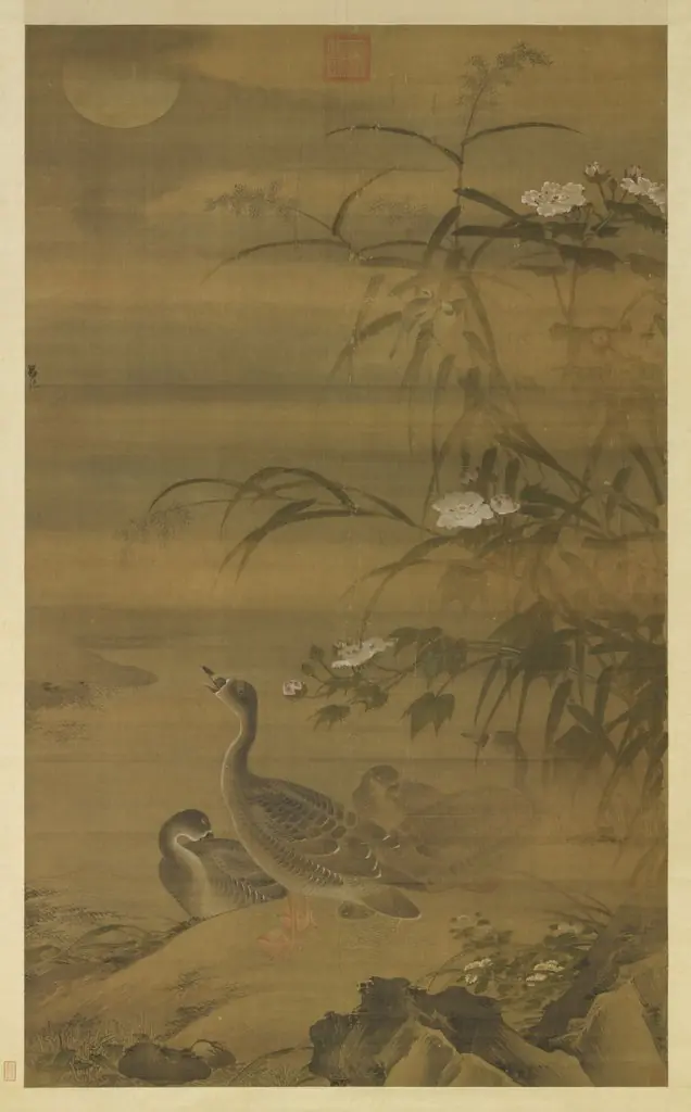 Waterfowl Among Autumn Shoals, by Lü Ji
