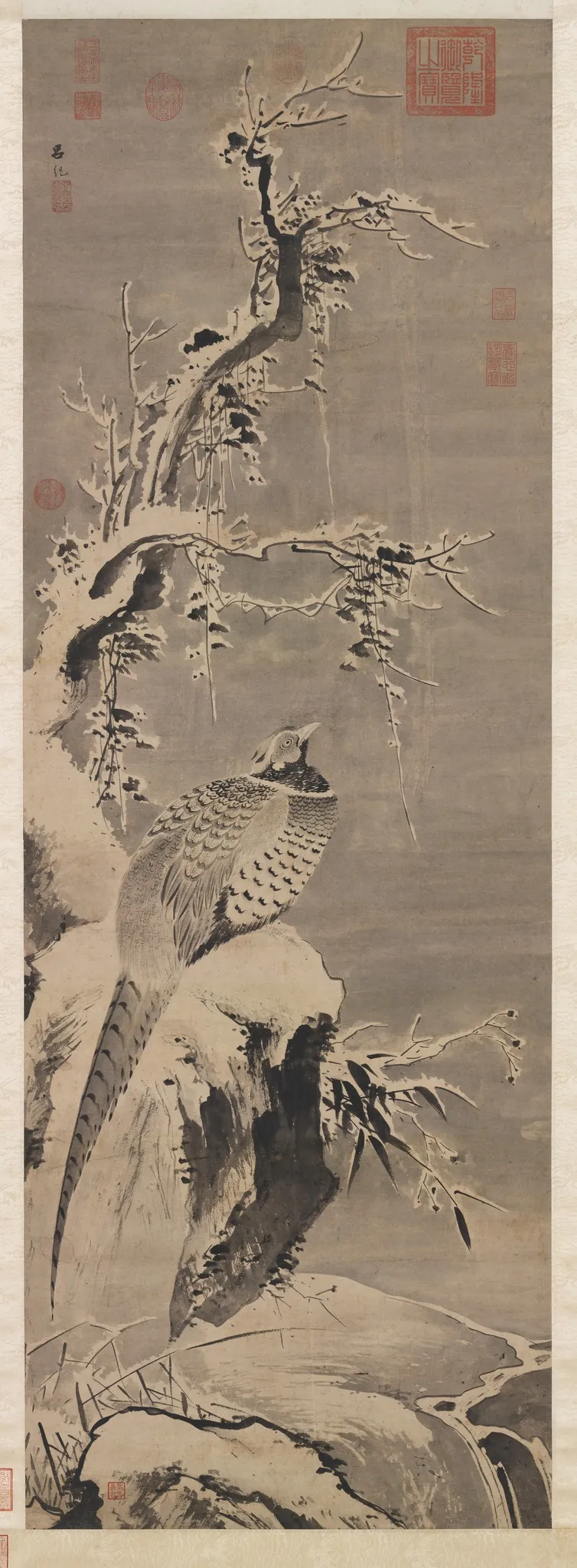 Wild Pheasant in the Cold of Snow, by Lü Ji, unspecified