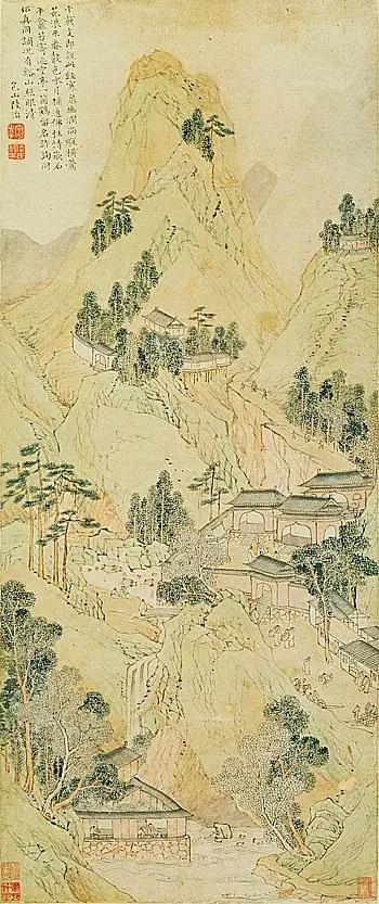 支硎山图, by Lu Zhi