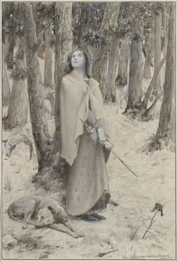 Joan of Arc Hearing the Voices, by Luc-Olivier Merson