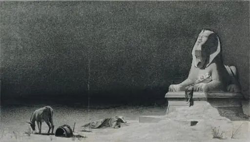 The Rest on the Flight into Egypt (recto), by Luc-Olivier Merson