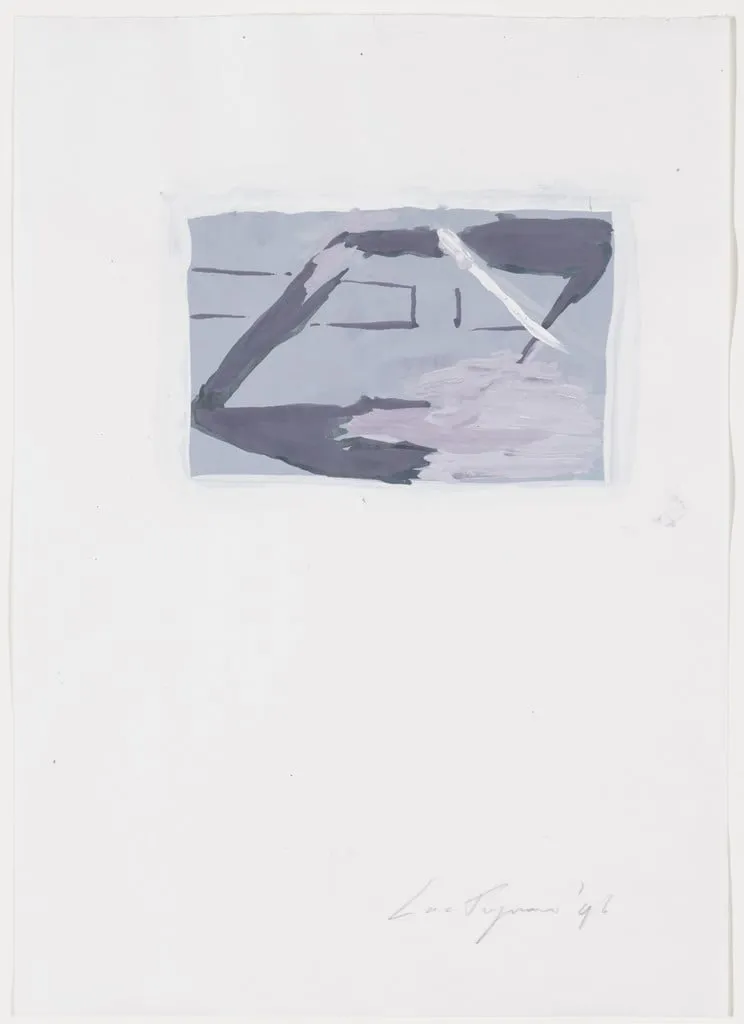 Untitled, by Luc Tuymans, gouache, 1996