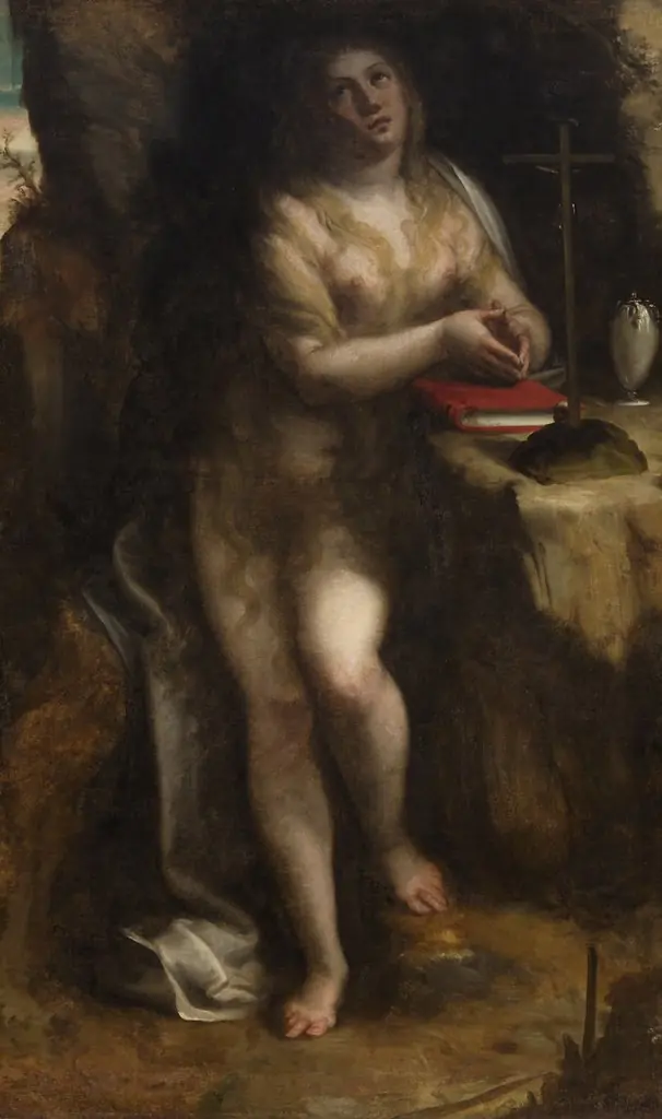 Büßende Maria Magdalena, by Luca Cambiaso