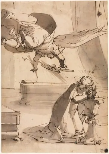 The Annunciation, by Luca Cambiaso