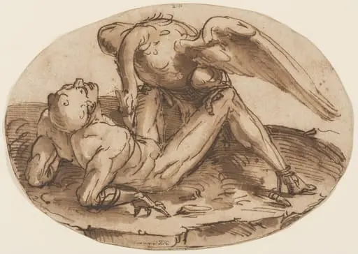 The punishment of Prometheus, by Luca Cambiaso