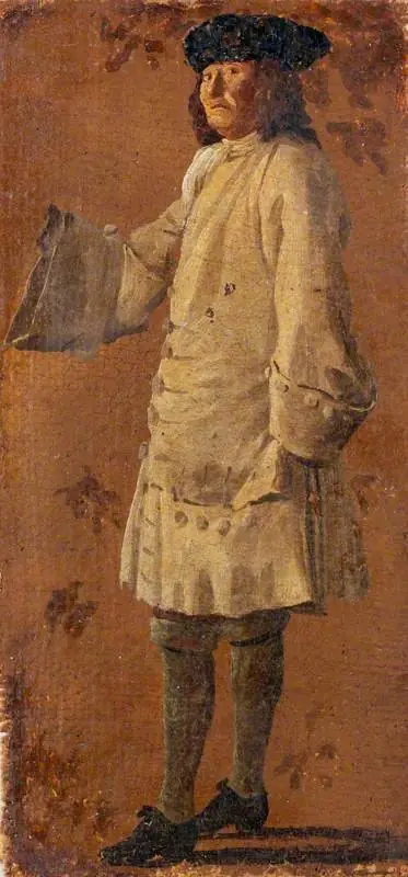 A Gentleman Wearing a White Coat, by Luca Carlevarijs