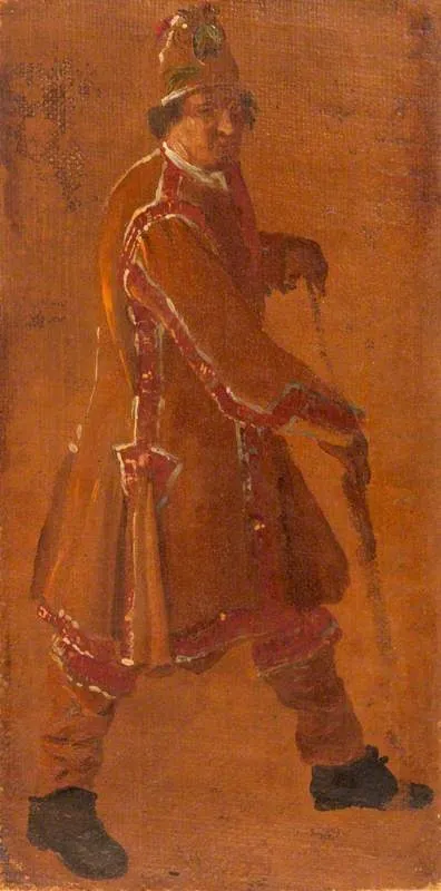 A Gondolier, by Luca Carlevarijs, oil, 1705