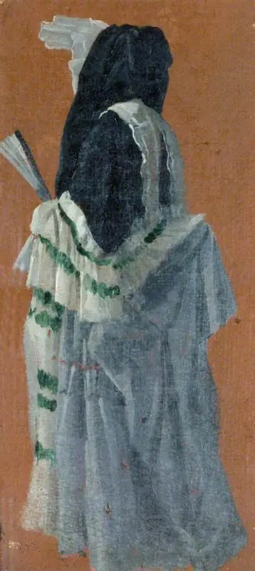 A Lady Holding a Fan, by Luca Carlevarijs