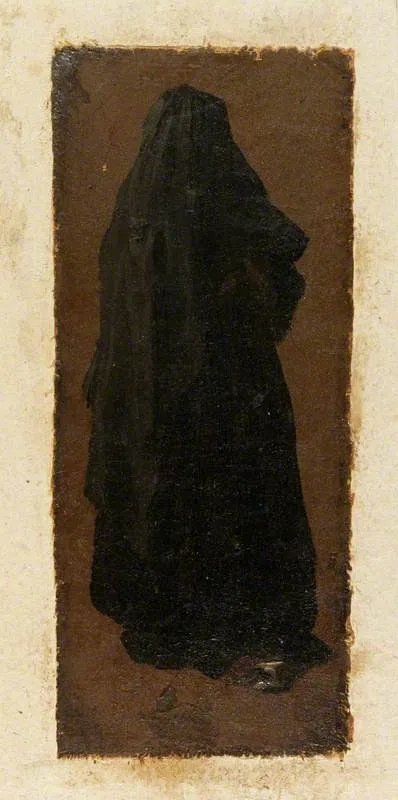 A Lady Seen from Behind, by Luca Carlevarijs, oil, 1705