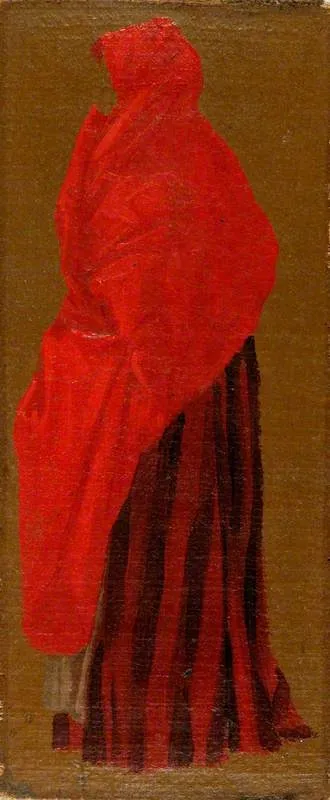 A Lady Seen from Behind, by Luca Carlevarijs, oil, 1705