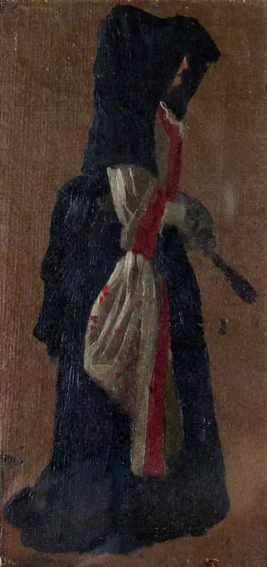 A Lady Seen in Profile, Holding a Fan, by Luca Carlevarijs