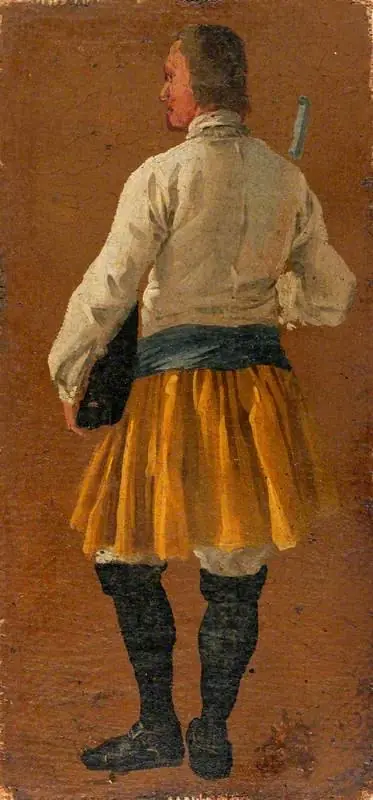 A Man Seen from Behind, by Luca Carlevarijs