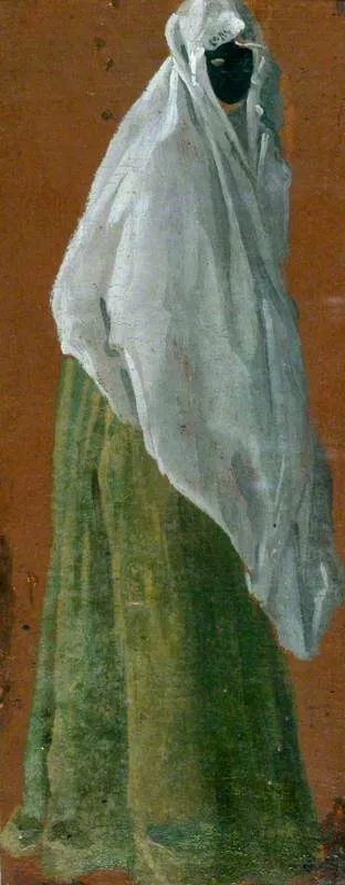 A Masked Lady, by Luca Carlevarijs, oil, 1705