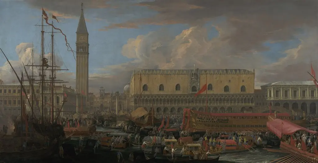 The Bucintoro Departing from the Bacino di San Marco