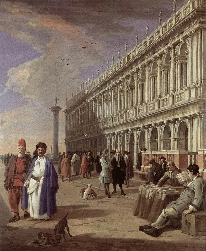 The Piazzetta and the Library, by Luca Carlevarijs