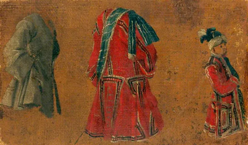 Three Studies of Costume, by Luca Carlevarijs